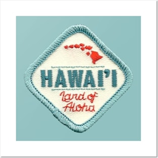 Hawaii Land of Aloha Patch Posters and Art